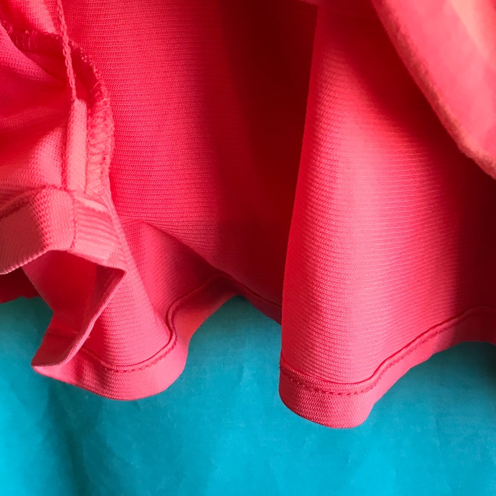 Old Navy Striped Neon Pink Orange Peach Dress XL - Picture 9 of 10